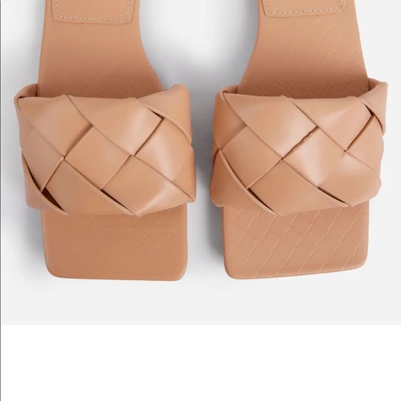 Tan quilted square toe flats only size 9 10 left - Picture 13 of 14